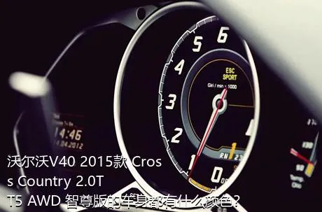 沃尔沃V40 2015款 Cross Country 2.0T T5 AWD 智尊版的车身都有什么颜色？