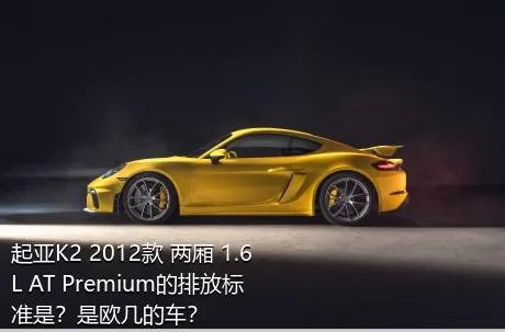 起亚K2 2012款 两厢 1.6L AT Premium的排放标准是？是欧几的车？