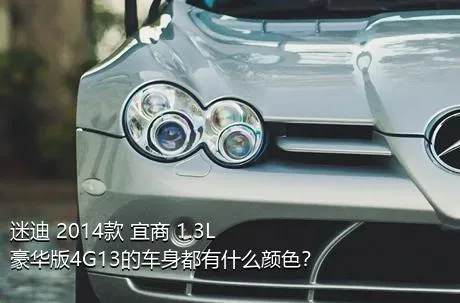 迷迪 2014款 宜商 1.3L 豪华版4G13的车身都有什么颜色？