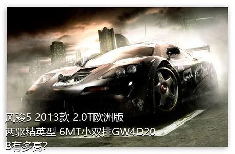 风骏5 2013款 2.0T欧洲版 两驱精英型 6MT小双排GW4D20B有多高？