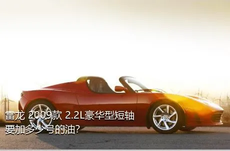 雷龙 2009款 2.2L豪华型短轴要加多少号的油？
