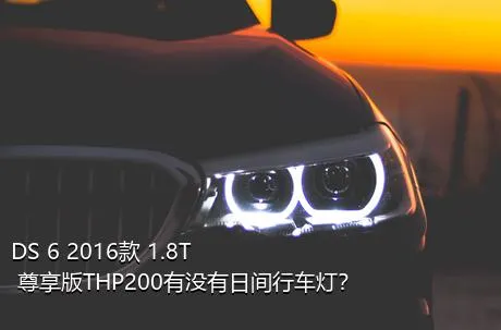 DS 6 2016款 1.8T 尊享版THP200有没有日间行车灯？