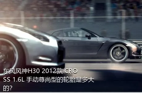 东风风神H30 2012款 CROSS 1.6L 手动尊尚型的轮胎是多大的？