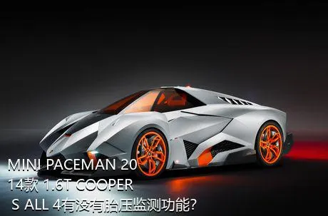 MINI PACEMAN 2014款 1.6T COOPER S ALL 4有没有胎压监测功能？