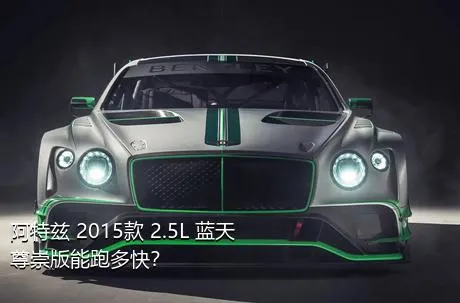 阿特兹 2015款 2.5L 蓝天尊崇版能跑多快？