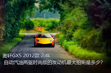 奥轩GX5 2012款 2.4L 自动汽油两驱时尚版的发动机最大扭矩是多少？