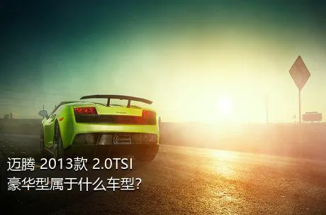 迈腾 2013款 2.0TSI 豪华型属于什么车型？