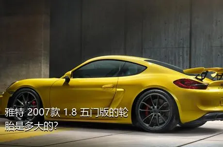 雅特 2007款 1.8 五门版的轮胎是多大的？