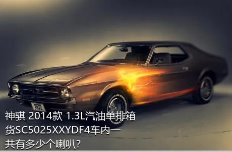 神骐 2014款 1.3L汽油单排箱货SC5025XXYDF4车内一共有多少个喇叭？