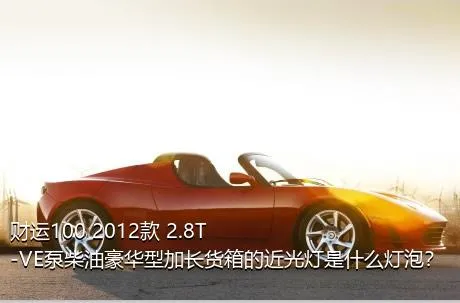 财运100 2012款 2.8T-VE泵柴油豪华型加长货箱的近光灯是什么灯泡？