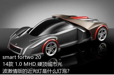 smart fortwo 2014款 1.0 MHD 硬顶城市光波激情版的近光灯是什么灯泡？