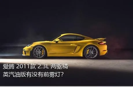 爱腾 2011款 2.3L 两驱精英汽油版有没有前雾灯？