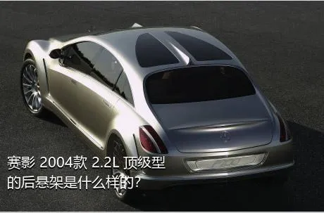 赛影 2004款 2.2L 顶级型的后悬架是什么样的？