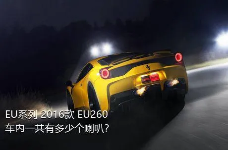 EU系列 2016款 EU260车内一共有多少个喇叭？