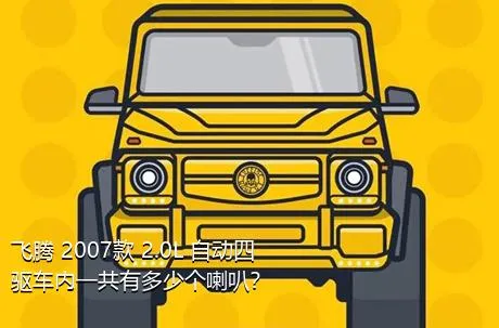 飞腾 2007款 2.0L 自动四驱车内一共有多少个喇叭？