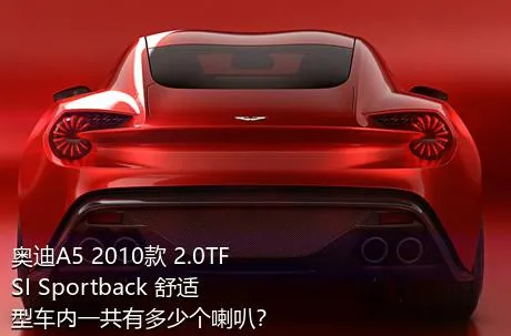 奥迪A5 2010款 2.0TFSI Sportback 舒适型车内一共有多少个喇叭？
