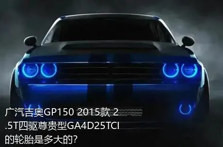 广汽吉奥GP150 2015款 2.5T四驱尊贵型GA4D25TCI的轮胎是多大的？
