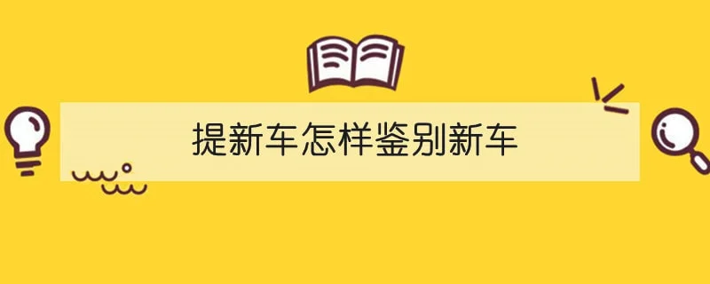 提新车怎样鉴别新车