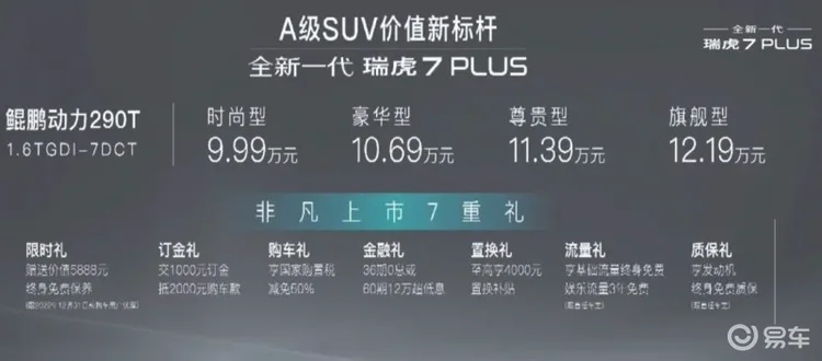 【e汽车】瑞虎7 PLUS正式上市