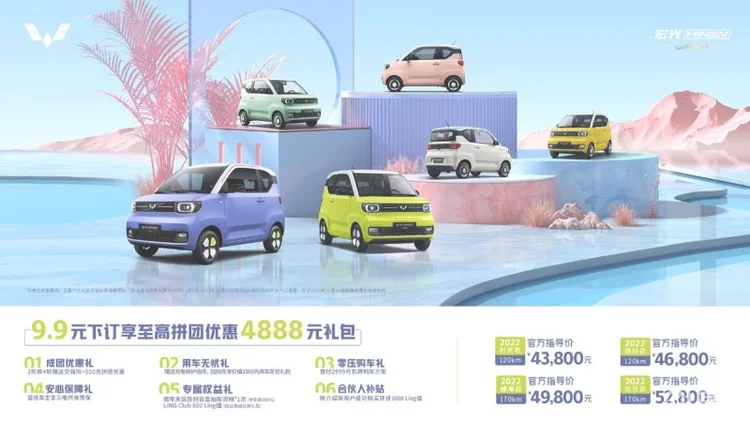 4.68万起售 宏光MINI EV新车型上市