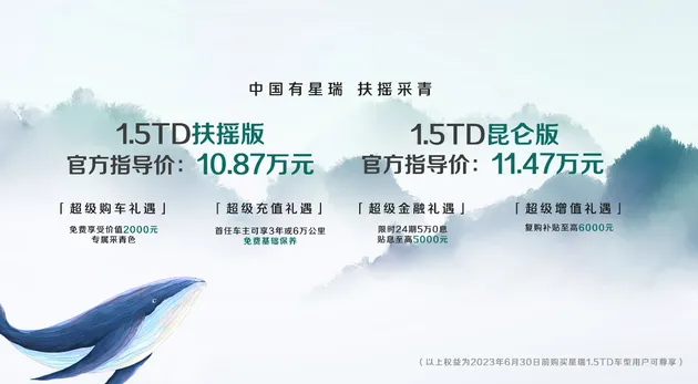 星瑞1.5TD车型上市