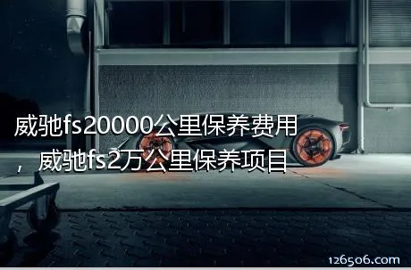 威驰fs20000公里保养费用，威驰fs2万公里保养项目