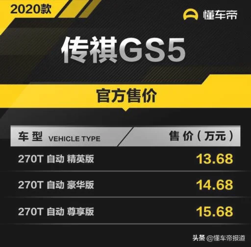 传祺gs5汽车2021款图片及报价 2020年款传祺gs4上市了吗