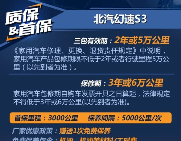 幻速s3首保时间，幻速s3首保多少公里