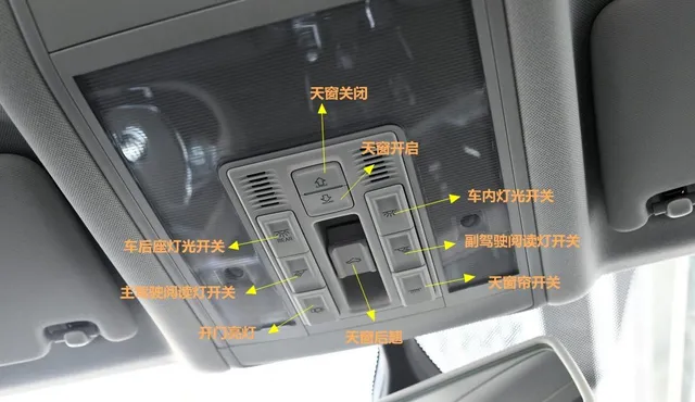 大众途观L中控按钮图解，途观L车内按键功能说明