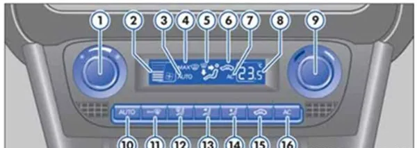 大众polo空调使用说明，polo空调按键图解