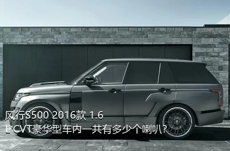 风行S500 2016款 1.6L CVT豪华型车内一共有多少个喇叭？
