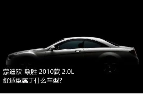 蒙迪欧-致胜 2010款 2.0L 舒适型属于什么车型？