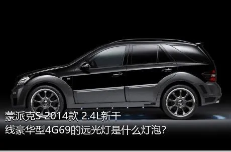 蒙派克S 2014款 2.4L新干线豪华型4G69的远光灯是什么灯泡？