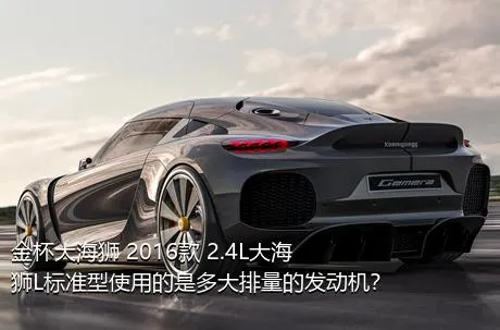 金杯大海狮 2016款 2.4L大海狮L标准型使用的是多大排量的发动机？