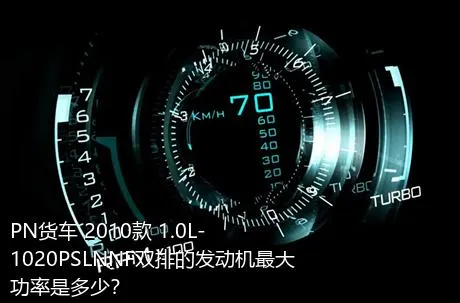 PN货车 2010款 1.0L-1020PSLNNF双排的发动机最大功率是多少？