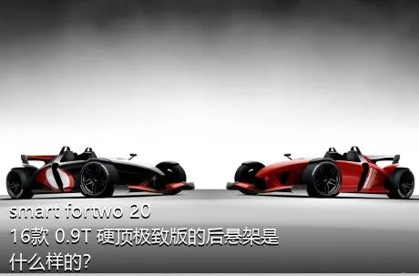 smart fortwo 2016款 0.9T 硬顶极致版的后悬架是什么样的？