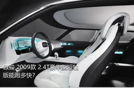 傲骏 2009款 2.4T豪华型短轴版能跑多快？