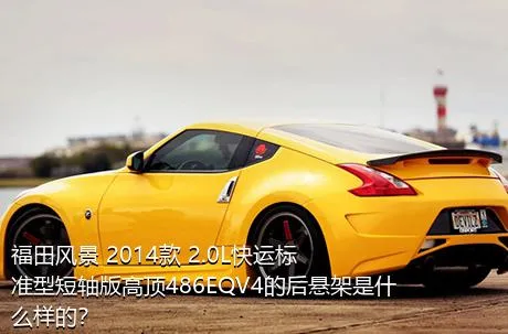 福田风景 2014款 2.0L快运标准型短轴版高顶486EQV4的后悬架是什么样的？