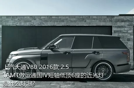 上汽大通V80 2016款 2.5TAMT傲运通国IV短轴低顶6座的近光灯是什么灯泡？