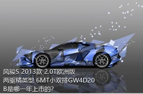 风骏5 2013款 2.0T欧洲版 两驱精英型 6MT小双排GW4D20B是哪一年上市的？