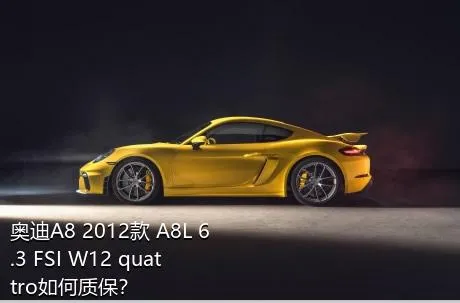 奥迪A8 2012款 A8L 6.3 FSI W12 quattro如何质保？