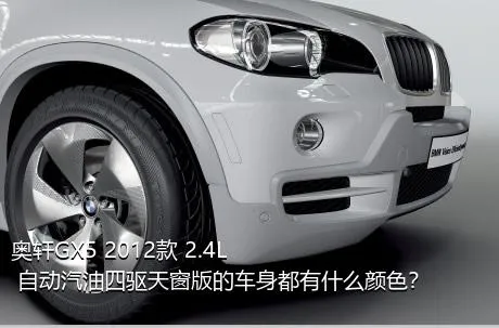 奥轩GX5 2012款 2.4L 自动汽油四驱天窗版的车身都有什么颜色？