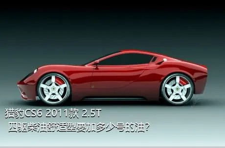 猎豹CS6 2011款 2.5T 四驱柴油舒适型要加多少号的油？