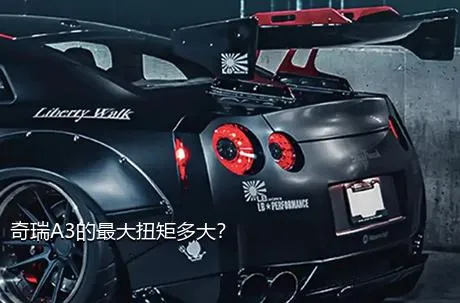 奇瑞A3的最大扭矩多大？