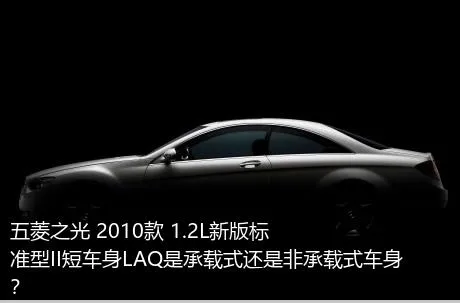 五菱之光 2010款 1.2L新版标准型II短车身LAQ是承载式还是非承载式车身？