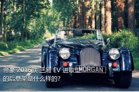 帝豪 2016款 三厢 EV 进取型的后悬架是什么样的？