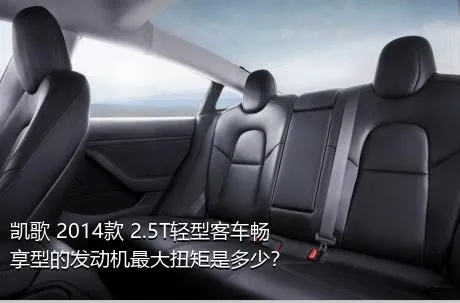 凯歌 2014款 2.5T轻型客车畅享型的发动机最大扭矩是多少？