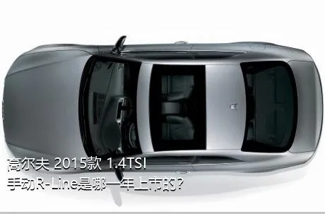 高尔夫 2015款 1.4TSI 手动R-Line是哪一年上市的？