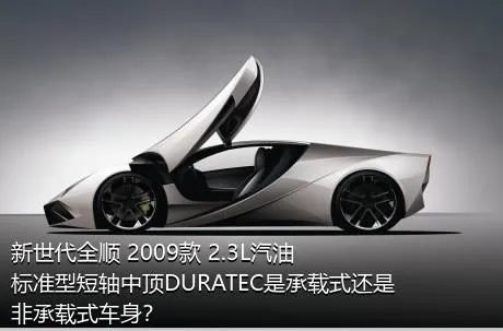 新世代全顺 2009款 2.3L汽油标准型短轴中顶DURATEC是承载式还是非承载式车身？