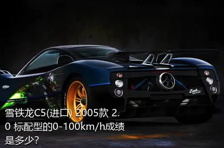 雪铁龙C5(进口) 2005款 2.0 标配型的0-100km/h成绩是多少？